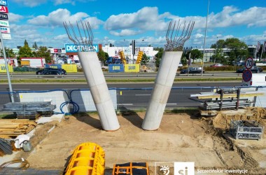 Kładka nad ulicą Struga – wieści z budowy #1