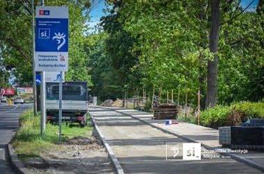 Ścieżka rowerowa na Bogumińskiej: wieści z budowy #3