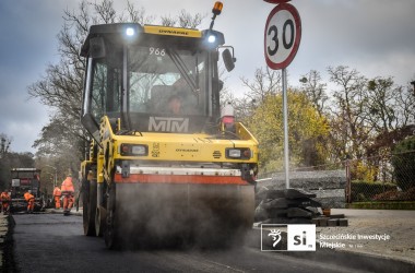 Krzemienna i Smocza: prace bitumiczne w toku